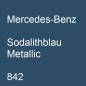 Preview: Mercedes-Benz, Sodalithblau Metallic, 842.